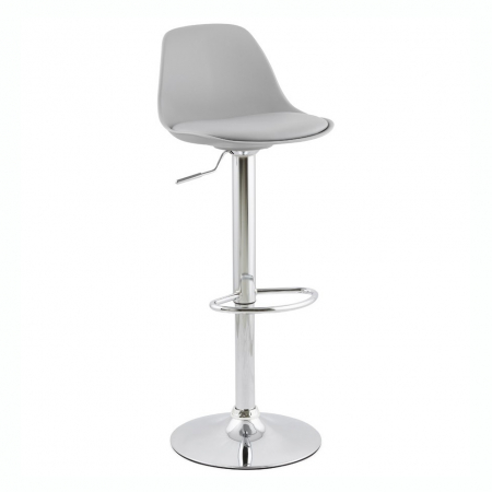 Scaune de bar - Scaun de design pentru bar reglabil SUKI gri / crom, BS01320GRGR - Kokoon