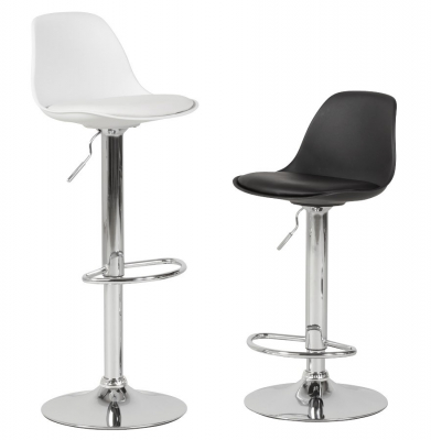 Scaun de design pentru bar reglabil SUKI Negru / Crom, BS00840BLBL - Kokoon [15]