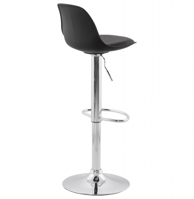 Scaun de design pentru bar reglabil SUKI Negru / Crom, BS00840BLBL - Kokoon [3]