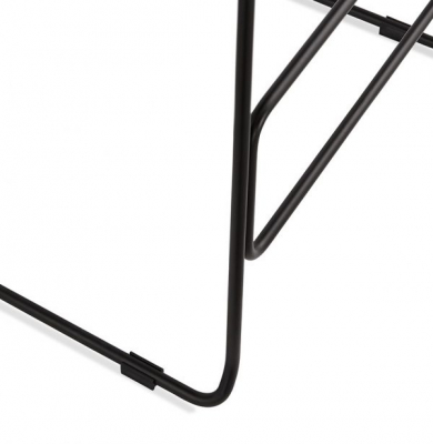 Scaun modern bar negru Slade premium fara brate, picioare negre subtiri otel, polipropilena, BS02170BLBL - Kokoon [5]