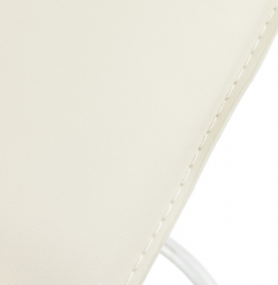 Scaun bar crem piele ecologica Soho inaltime reglabila, picior metal crom, BS00020CR - Kokoon [8]
