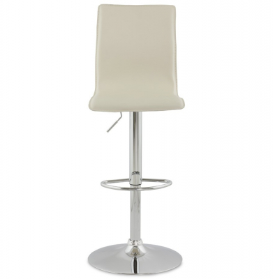 Scaun bar crem piele ecologica Soho inaltime reglabila, picior metal crom, BS00020CR - Kokoon [1]