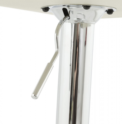 Scaun bar crem piele ecologica Soho inaltime reglabila, picior metal crom, BS00020CR - Kokoon [9]
