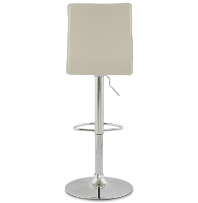 Scaun bar crem piele ecologica Soho inaltime reglabila, picior metal crom, BS00020CR - Kokoon [4]