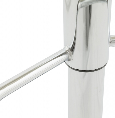 Scaun bar crem piele ecologica Soho inaltime reglabila, picior metal crom, BS00020CR - Kokoon [12]