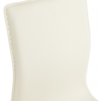Scaun bar crem piele ecologica Soho inaltime reglabila, picior metal crom, BS00020CR - Kokoon [6]