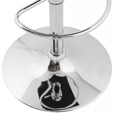Scaun bar negru piele ecologica Soho inaltime reglabila, picior metal crom, BS00010BL - Kokoon [12]