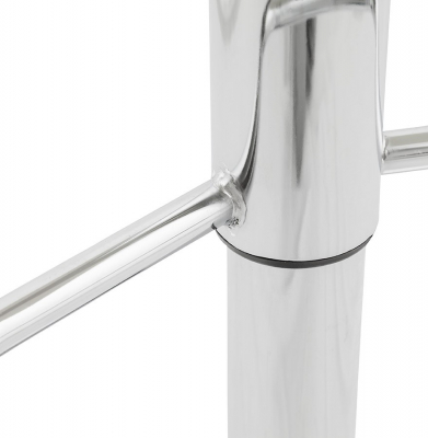 Scaun bar negru piele ecologica Soho inaltime reglabila, picior metal crom, BS00010BL - Kokoon [13]