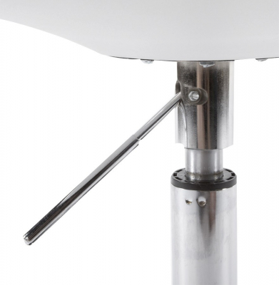 Scaun de design VICTORIA alb cu talpa otel - polipropilena / piele, CH00230WHBL - Kokoon [4]