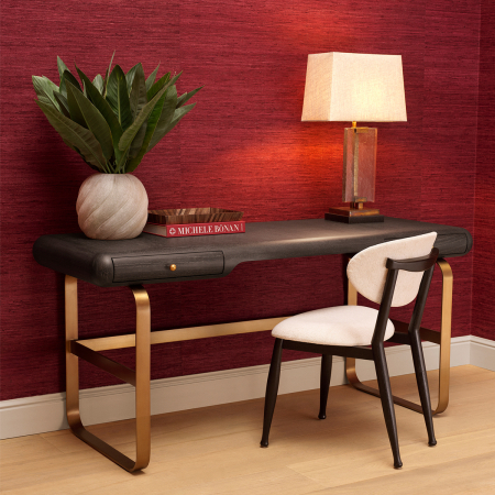   Scaun de dining Allston finisaj negru clasic sentier crem 119260 EICHHOLTZ [1]
