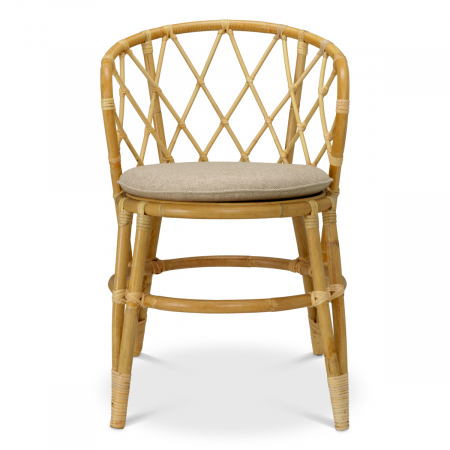   Scaun de dining Alvaro din ratan natural cu perne 118440 EICHHOLTZ [2]