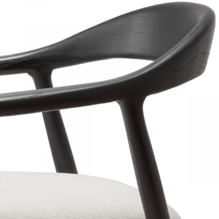   Scaun de dining Beale finisaj negru clasic sentier crem 118079 EICHHOLTZ [4]