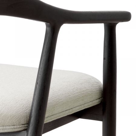   Scaun de dining Beale finisaj negru clasic sentier crem 118079 EICHHOLTZ [5]