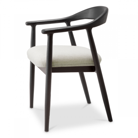   Scaun de dining Beale finisaj negru clasic sentier crem 118079 EICHHOLTZ [3]