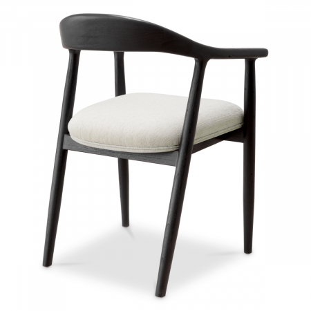   Scaun de dining Beale finisaj negru clasic sentier crem 118079 EICHHOLTZ [2]