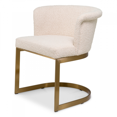Promotii -   Scaun de dining Bofinger bouclé crem 116412 EICHHOLTZ