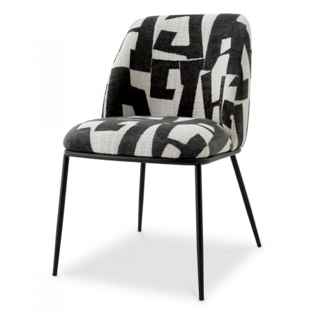 Produse -   Scaun de dining Caleb brooklyn negru 118715 EICHHOLTZ