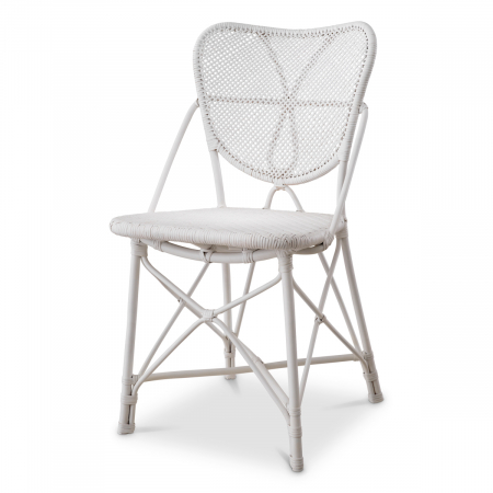Scaune -   Scaun de dining Colony alb mat 117800 EICHHOLTZ