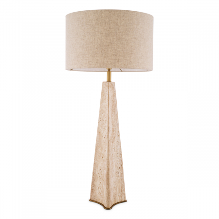   Lampa de masă Benson din travertin cu abajur 116917 EICHHOLTZ [2]