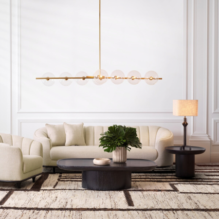   Lampă de masă Conti finisaj bronz inclusiv abajur 116865 EICHHOLTZ [1]