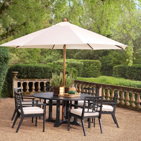   Scaun de dining exterior Cap-Ferrat din pânză sunbrella neagră 115024 EICHHOLTZ [1]