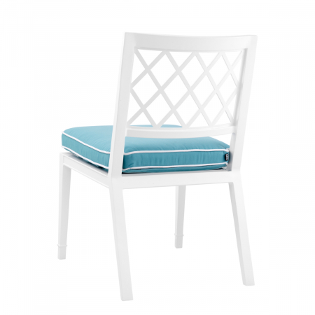   Scaun de dining exterior Paladium alb sunbrella albastru mineral 112847 EICHHOLTZ [2]