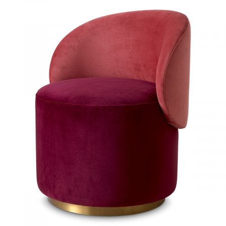 Scaune -   Scaun de dining jos Greer din catifea bordeaux savona 117961 EICHHOLTZ