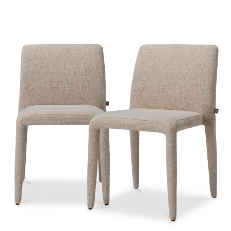 Produse -   Scaun de dining Leiza renato alb crem set de 2 119506 EICHHOLTZ