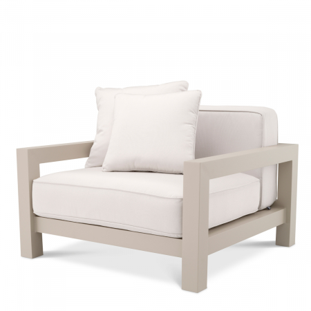 Produse -   Scaun de exterior Cap-Antibes din pânză Sunbrella bej 113652 EICHHOLTZ