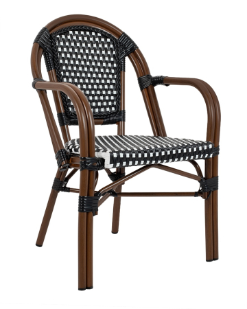 Produse - Scaun de Grădină Cafe Paris Arm 57x57x88 cm, Maro - King Home
