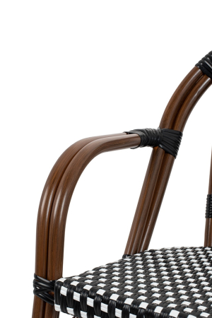 Scaun de Grădină Cafe Paris Arm 57x57x88 cm, Maro - King Home [4]