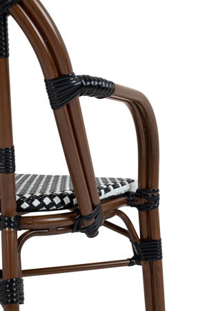 Scaun de Grădină Cafe Paris Arm 57x57x88 cm, Maro - King Home [8]
