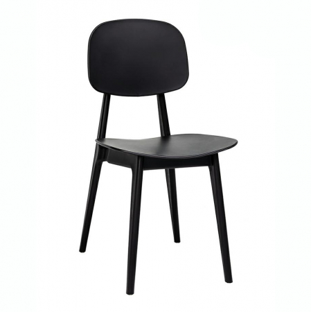 Scaune - Scaun design Basic stil clasic, polipropilena, 8611.BLACK - King