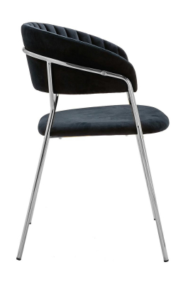 Scaun design Becci Premium, diverse culori, velur/picioare metalice crom, KH1201100121.CHROM - King [1]