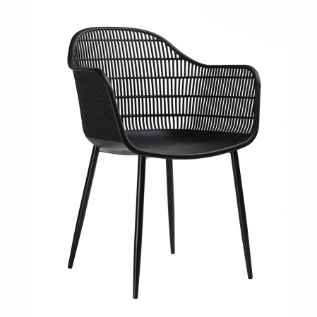 Scaune - Scaun design Boco negru din polipropilena, PW502T.BLACK - King