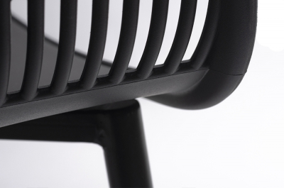 Scaun design Boco negru din polipropilena, PW502T.BLACK - King [4]