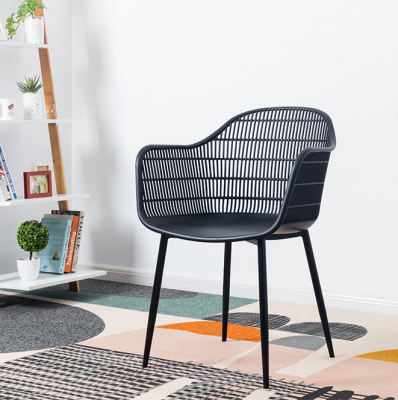 Scaun design Boco negru din polipropilena, PW502T.BLACK - King [7]