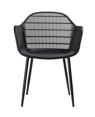 Scaun design Boco negru din polipropilena, PW502T.BLACK - King [1]