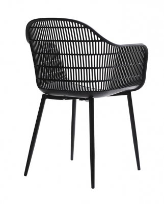 Scaun design Boco negru din polipropilena, PW502T.BLACK - King [2]