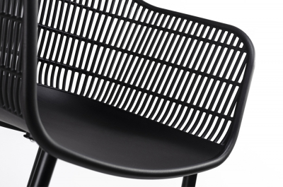 Scaun design Boco negru din polipropilena, PW502T.BLACK - King [3]