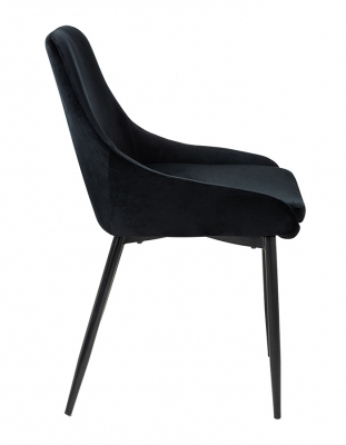 Scaun Clover 50x59x84 cm, Catifea și Metal Albastru Închis - Modesto [14]