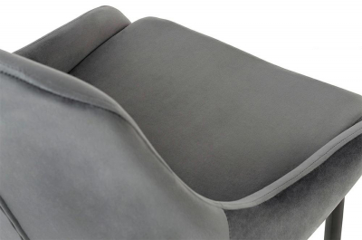 Scaun Clover 50x59x84 cm, Catifea și Metal Albastru Închis - Modesto [12]