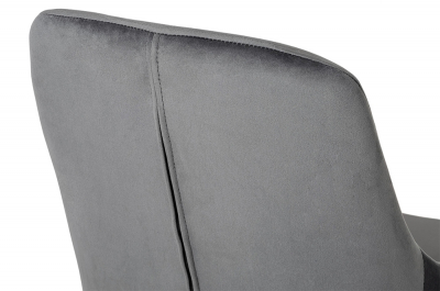 Scaun Clover 50x59x84 cm, Catifea și Metal Albastru Închis - Modesto [11]