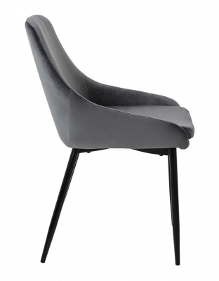 Scaun Clover 50x59x84 cm, Catifea și Metal Albastru Închis - Modesto [9]