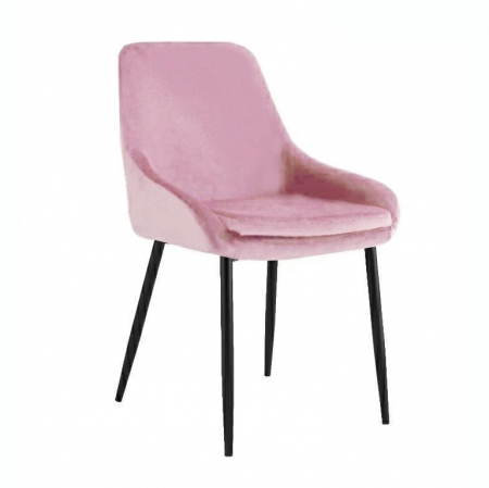 Scaun Clover 50x59x84 cm, Catifea și Metal Albastru Închis - Modesto [23]