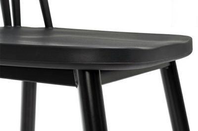 Scaun design clasic negru Mina, polipropilena/metal, 8608.BLACK - King [5]