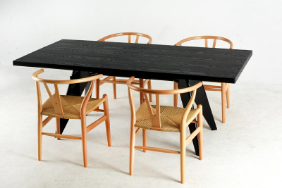 Scaun design clasic Saku Premium din lemn masiv natur cu spatar rotunjit, sezut impletitura, DC-541.BEECH - King [10]