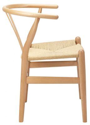 Scaun design clasic Saku Premium din lemn masiv natur cu spatar rotunjit, sezut impletitura, DC-541.BEECH - King [1]