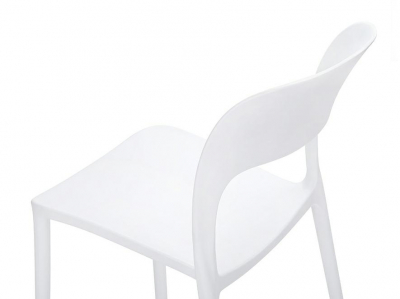 Scaun design clasic Solfrid alb/negru, polipropilena, C1028.BLACK - King [7]