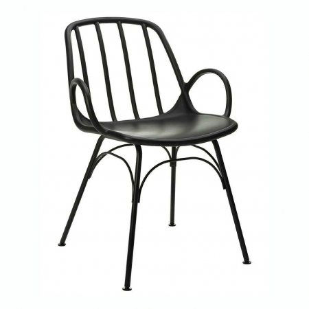 Promotii - Scaun design Durad negru din polipropilena, 313-CPP - King